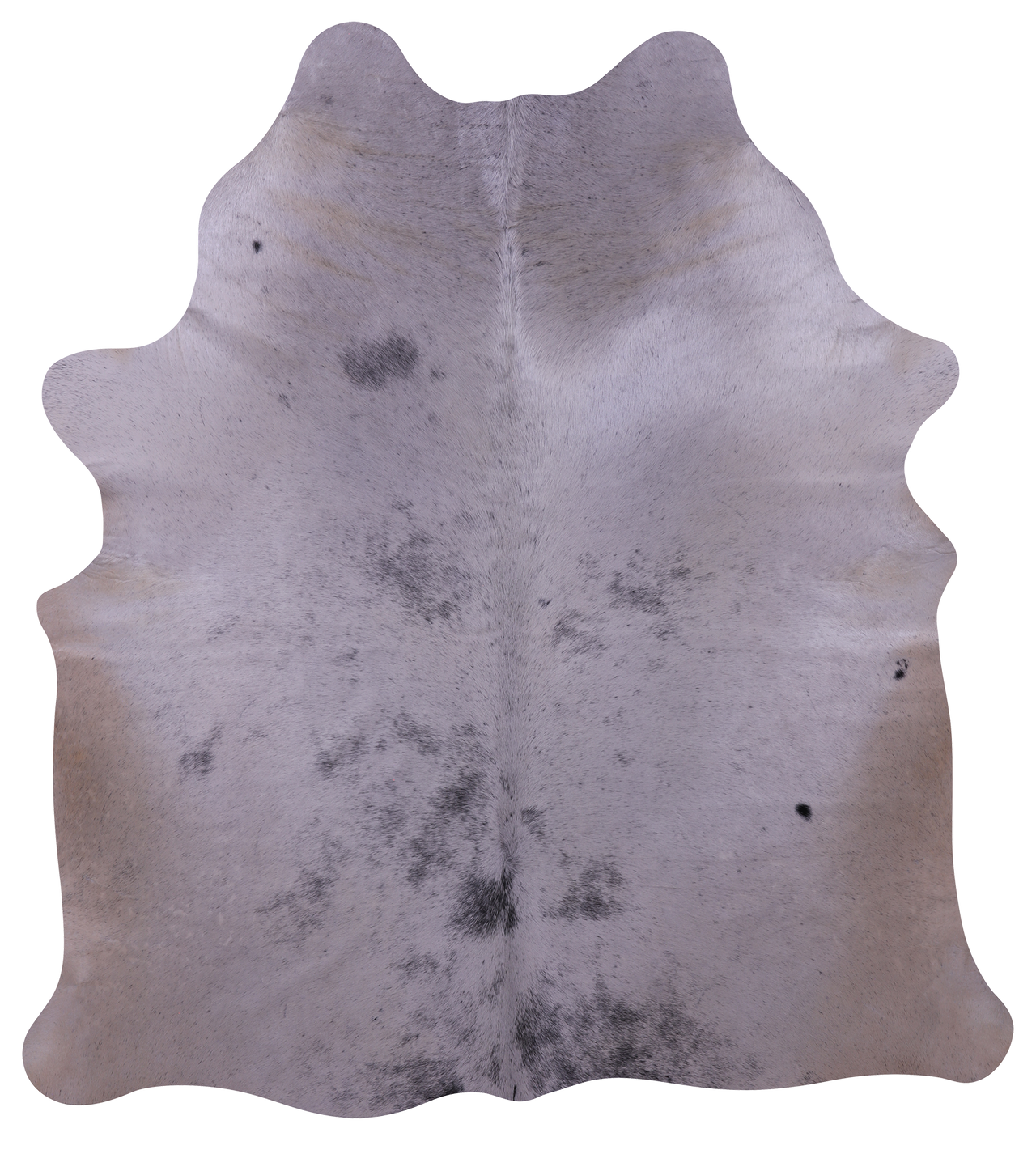 Grey & White Natural Cowhide Rug