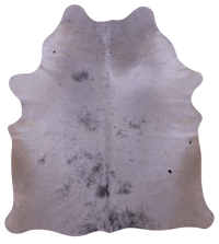 Thumbnail for Grey & White Natural Cowhide Rug