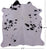 Black & White Natural Cowhide Rug - Small 5' 7"H x 5' 4"W