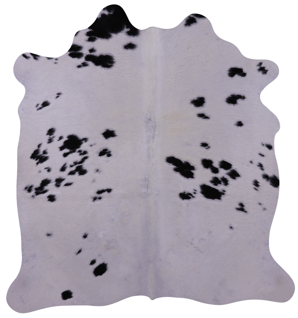 Black & White Natural Cowhide Rug - Small 5' 7"H x 5' 4"W