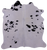 Black & White Natural Cowhide Rug - Small 5' 7"H x 5' 4"W