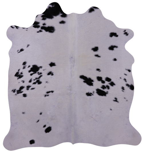 Black & White Natural Cowhide Rug - Small 5' 7