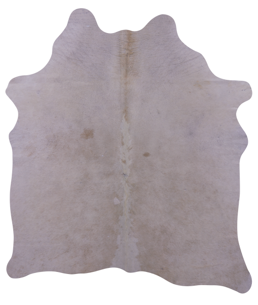 White Natural Cowhide Rug - Medium 5' 11"H x 5' 2"W
