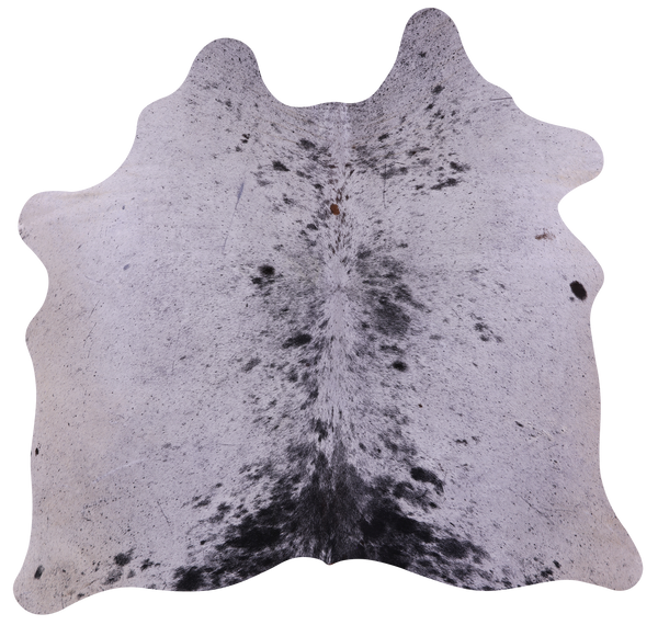 Black Salt & Pepper Natural Cowhide Rug - Small 4' 10"H x 5' 1"W