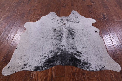 Black Salt & Pepper Natural Cowhide Rug - Small 4' 10
