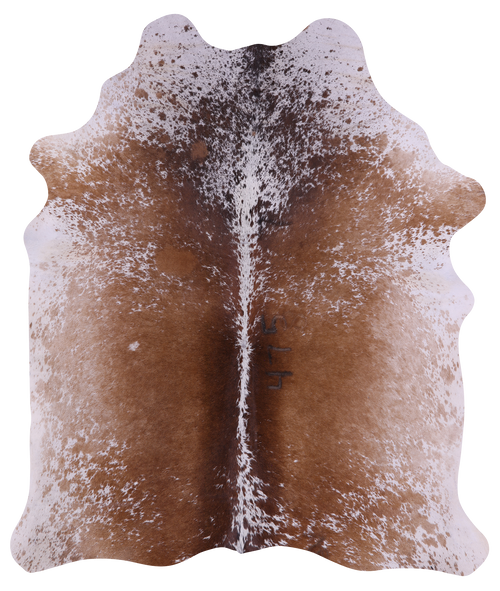 Brown Salt & Pepper Natural Cowhide Rug - Medium 5' 10