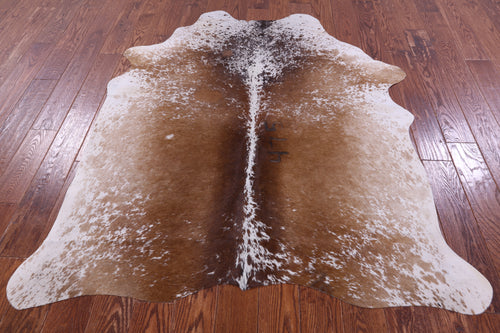 Brown Salt & Pepper Natural Cowhide Rug - Medium 5' 10