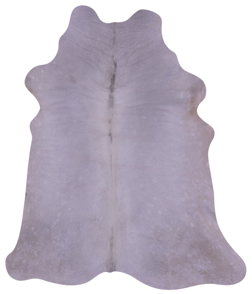 White Natural Cowhide Rug - Small 4' 6