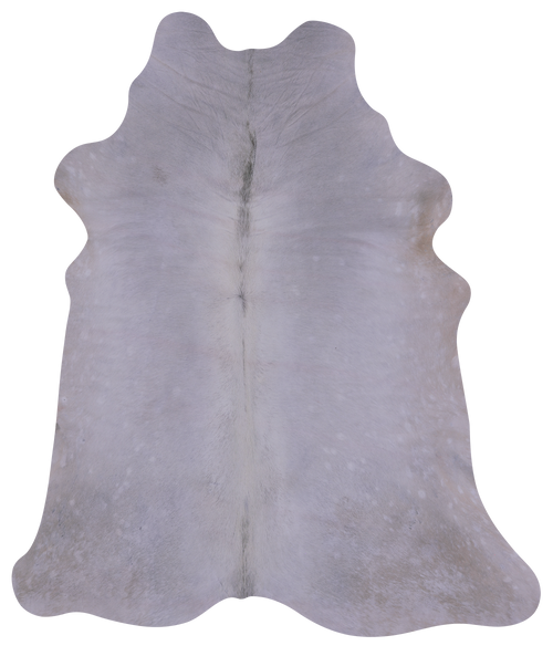 White Natural Cowhide Rug - Small 4' 6