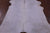 White Natural Cowhide Rug - Small 4' 6"H x 3' 10"W