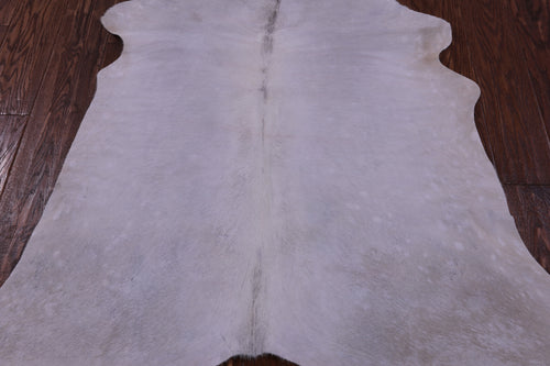 White Natural Cowhide Rug - Small 4' 6