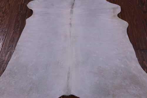 White Natural Cowhide Rug - Small 4' 6