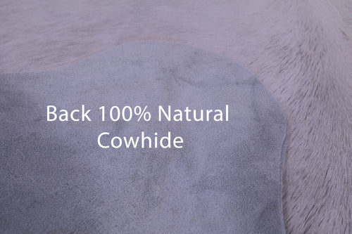 White Natural Cowhide Rug - Small 4' 6