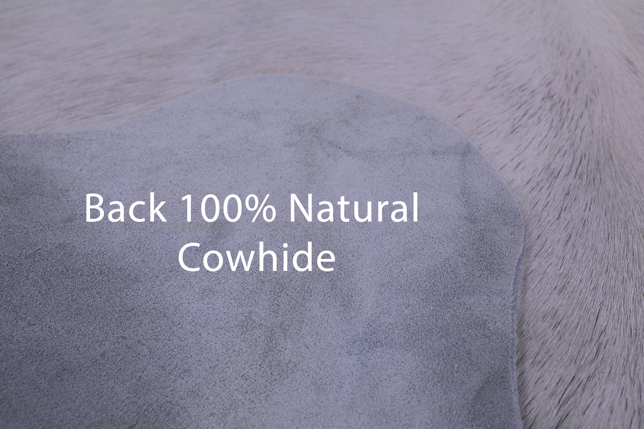 White Natural Cowhide Rug - Small 4' 6"H x 3' 10"W