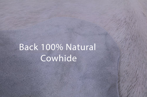 White Natural Cowhide Rug - Small 4' 6