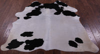 Thumbnail for Black & White Natural Cowhide Rug - Small 5' 4