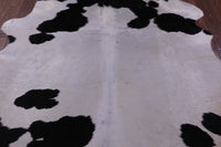 Thumbnail for Black & White Natural Cowhide Rug - Small 5' 4