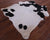 Black & White Natural Cowhide Rug - Small 5' 4"H x 5' 2"W