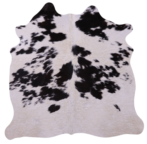 Brown & White Natural Cowhide Rug - Small 5' 5