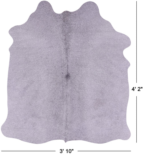 Grey Natural Cowhide Rug - Small 4' 2