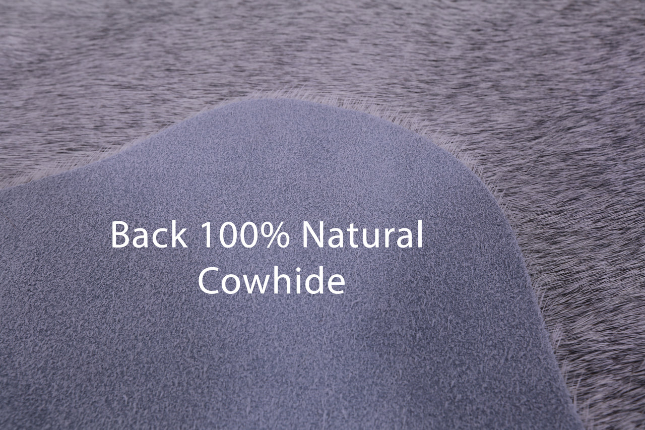 Grey Natural Cowhide Rug - Small 4' 2"H x 3' 10"W