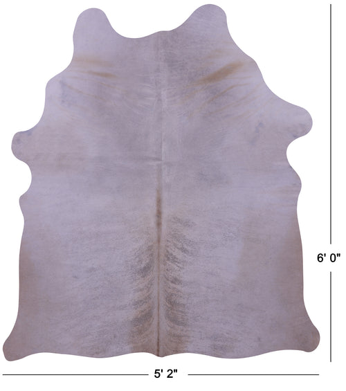 Light Brindle Natural Cowhide Rug - Medium 6' 0