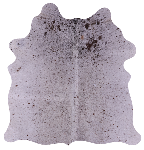 Brown Salt & Pepper Natural Cowhide Rug - Small 4' 7"H x 4' 5"W