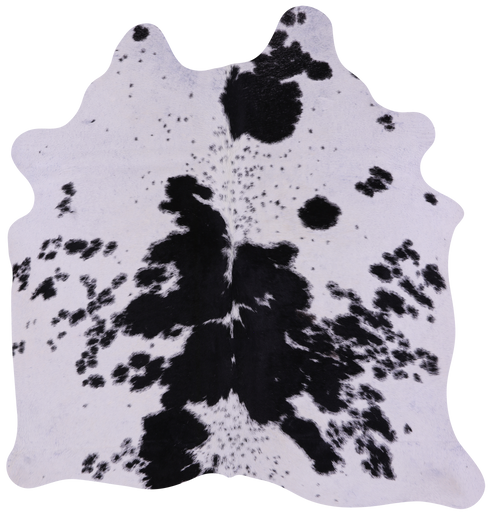 Black & White Natural Cowhide Rug - Small 5' 0