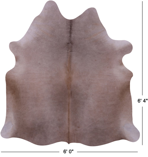 Light Brown Natural Cowhide Rug - Large 6' 4