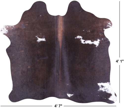 Brown Natural Cowhide Rug - Small 4' 1