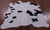 Black & White Natural Cowhide Rug - Small 5' 0"H x 5' 0"W