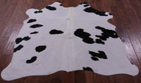 Thumbnail for Black & White Natural Cowhide Rug - Small 5' 0