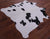 Black & White Natural Cowhide Rug - Small 5' 0"H x 5' 0"W