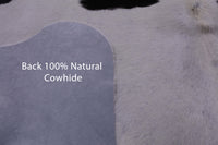 Thumbnail for Black & White Natural Cowhide Rug - Small 5' 0