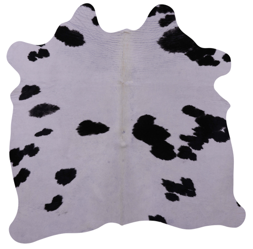 Black & White Natural Cowhide Rug - Small 5' 0
