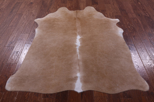 Beige Natural Cowhide Rug - Medium 6' 0
