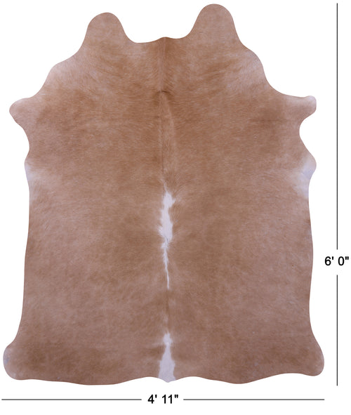 Beige Natural Cowhide Rug - Medium 6' 0