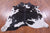 Black & White Natural Cowhide Rug - Large 6' 4"H x 5' 7"W
