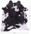 Black & White Natural Cowhide Rug - Large 6' 4"H x 5' 7"W