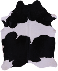 Thumbnail for Black & White Natural Cowhide Rug - Large 6' 6