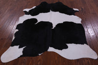 Thumbnail for Black & White Natural Cowhide Rug - Large 6' 6