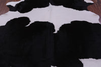 Thumbnail for Black & White Natural Cowhide Rug - Large 6' 6