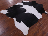 Thumbnail for Black & White Natural Cowhide Rug - Large 6' 6