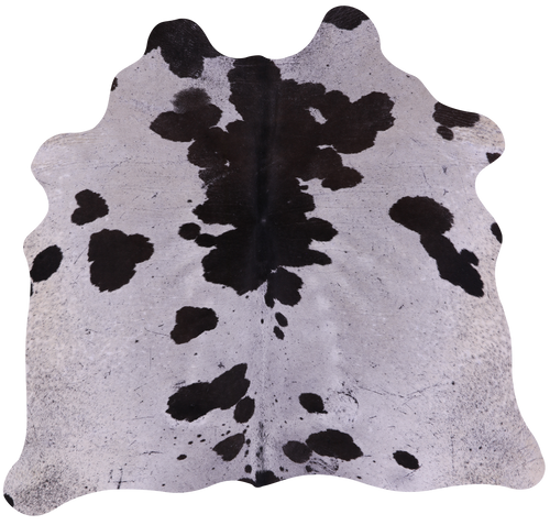 Brown & White Natural Cowhide Rug - Small 5' 0