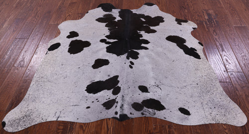 Brown & White Natural Cowhide Rug - Small 5' 0