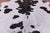 Brown & White Natural Cowhide Rug - Small 5' 0"H x 5' 5"W