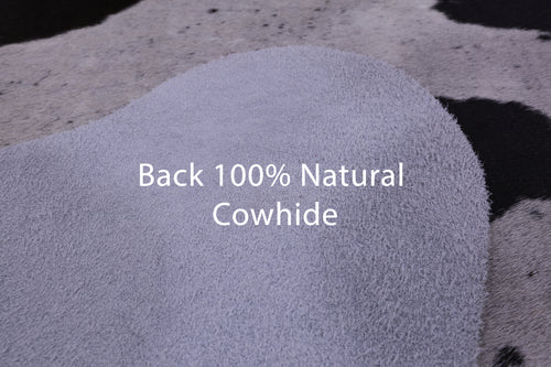Brown & White Natural Cowhide Rug - Small 5' 0