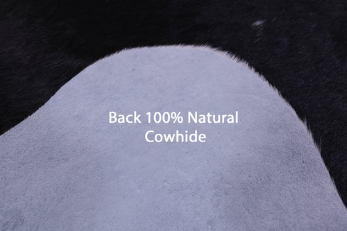 Black & White Natural Cowhide Rug - Large 6' 4