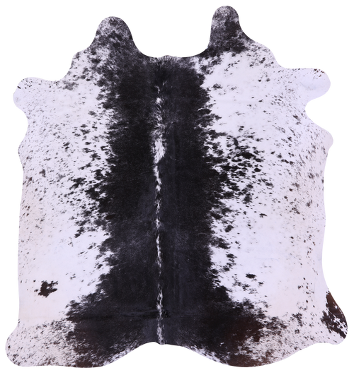 Black Salt & Pepper Natural Cowhide Rug - Medium 5' 9
