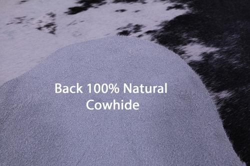 Black Salt & Pepper Natural Cowhide Rug - Medium 5' 9
